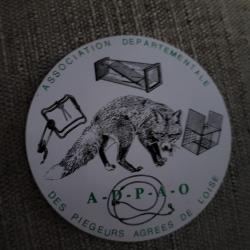 Autocollant chasse. Piegeurs de l'oise