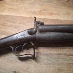 Fusil juxtaposés à broches Cal 16 dans son jus de grenier