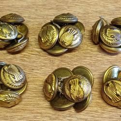 Lot de 36 boutons d'uniforme de l'Armée de l'Air - 25 mm - neufs de stock