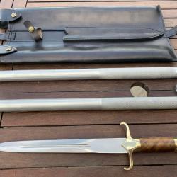 ÉPIEU MANCHE EN BOIS DE PALISSANDRE