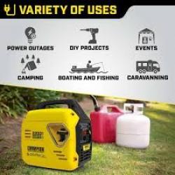 groupe éléctrogéne Champion 2200 Watt Mighty Atom Dual Fuel Inverter Essence/propane