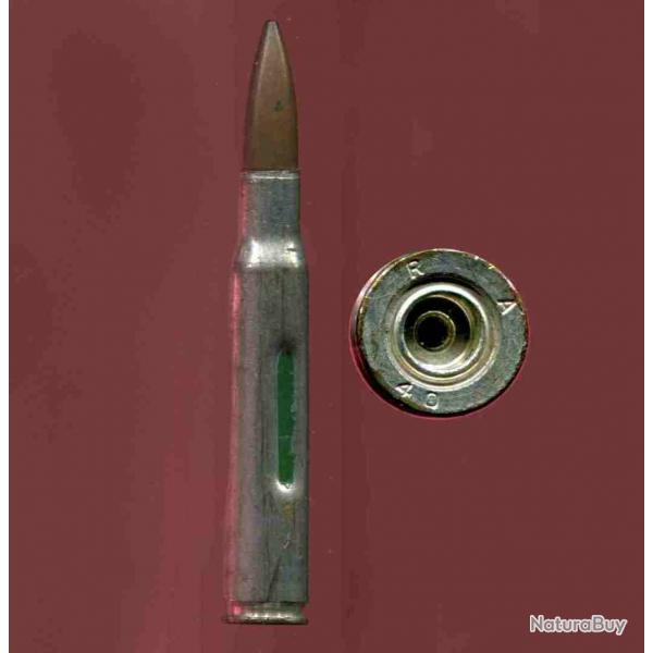 .30-06 inerte de Manipulation Rglementaire UK WWII  - marquage : RA 40 (rare contrat US pour GB)