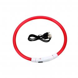 ENCHÈRE 1 ! COLLIER IMPERMÉABLE LUMINEUX RÉGLABLE ROUGE