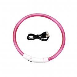 ENCHÈRE 1 ! COLLIER IMPERMÉABLE LUMINEUX RÉGLABLE ROSE
