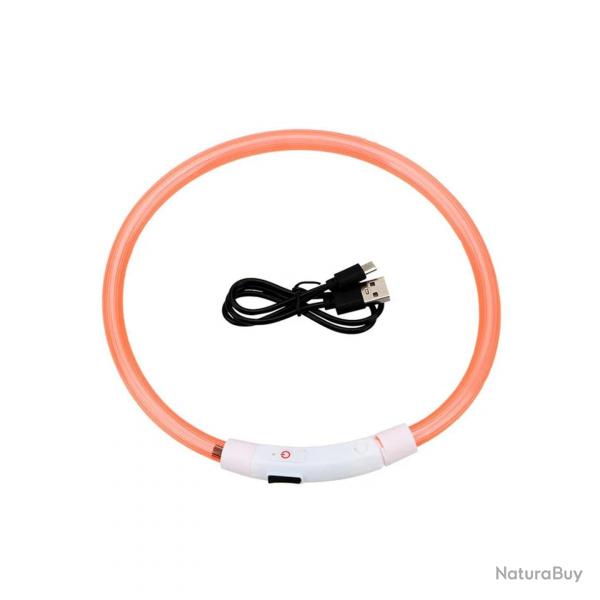 ENCHRE 1 ! COLLIER TANCHE LUMINEUX RGLABLE ORANGE
