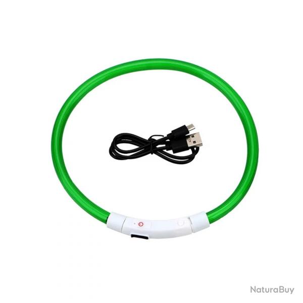 ENCHRE 1 ! COLLIER IMPERMABLE LUMINEUX RGLABLE VERT