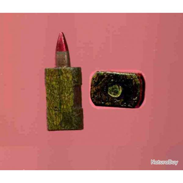 4.9 x 21 Caseless E1.1 - cartouche des essais du fusil G11 Allemand - traante pointe rouge