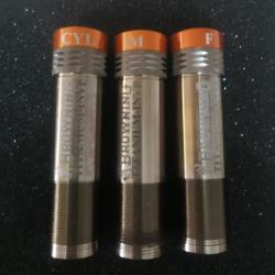 Choke browning invector + cal 20 titanium x 3 lisse / 3/4 et full neuf