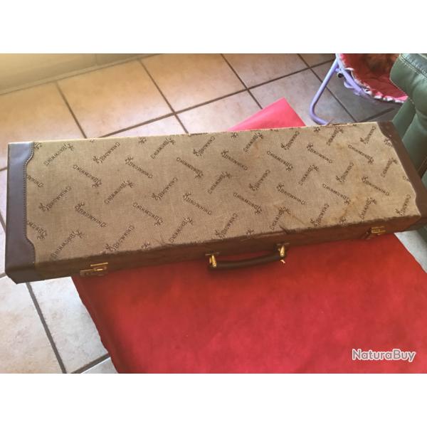 mallette ancienne pour fusil de marque Browning, pas de prix de rserve