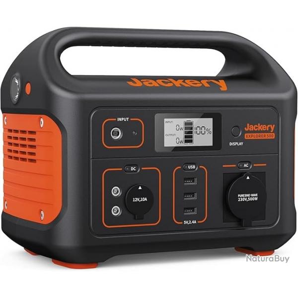 Explorer 500 Gnrateur lectrique Portable, 518Wh Batterie au Lithium-ion avec 1 Prise CA 230V/500W