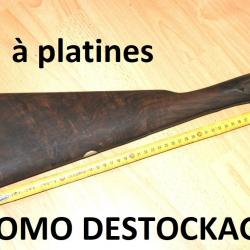 crosse fusil platines trés beau bois écusson plaque corne - VENDU PAR JEPERCUTE (D25D320)