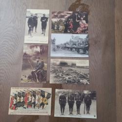 lot 3  7 cartes postales militaires 14-18