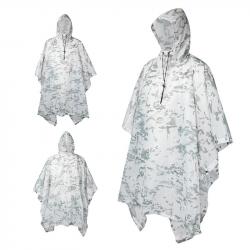 Poncho militaire - camouflage hiver/montagne - LIVRAISON GRATUITE