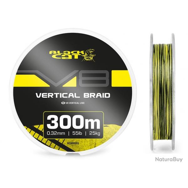 TRESSE BLACK CAT V8 300M 0.41mm