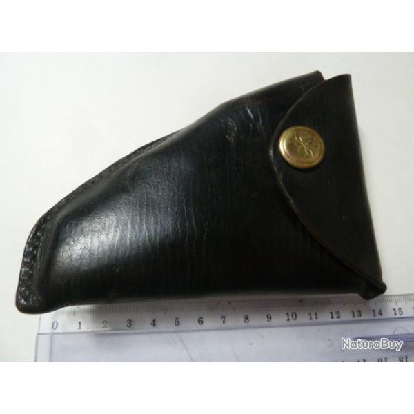 Etui en cuir pour petit revolver type Bulldog