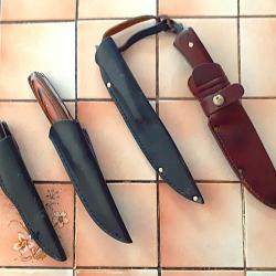 Lots de quatre couteaux fantaisie et de chasse
