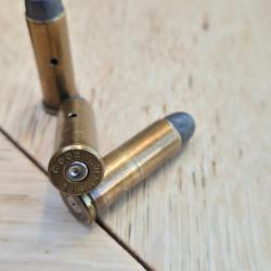 lot de 3 munitions 38 Spécial GECO neutralisées douille laiton tête plomb nez rond