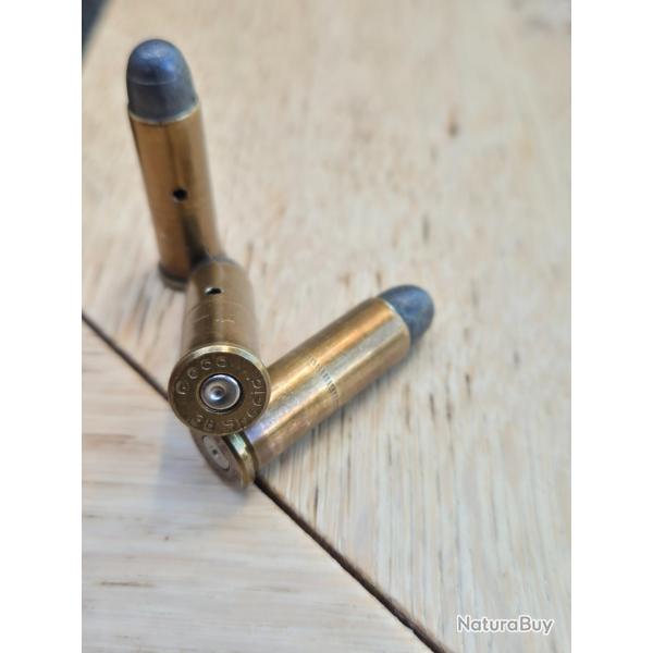 lot de 3 munitions 38 Spcial GECO neutralises douille laiton tte plomb nez rond