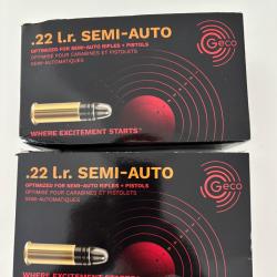 Cartouches GECO 22LR SEMI-AUTO