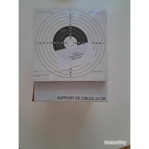 porte cible ducatillon 14cm + 100 cibles gamo neuf