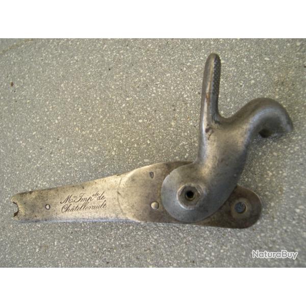 Trs belle Platine de fusil   piston pour fusil 1842