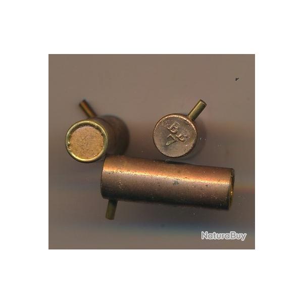 (10857) UNE CARTOUCHE CAL 7mm  LEFAUCHEUX A BROCHE  A GRENAILLE par BRAUN & BLOEM marque "BB7"