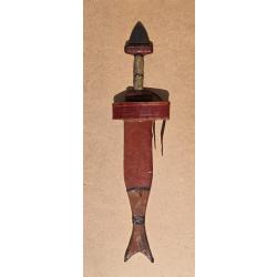 Ancien couteau afrique Nigeria 50 cm avec fourreau