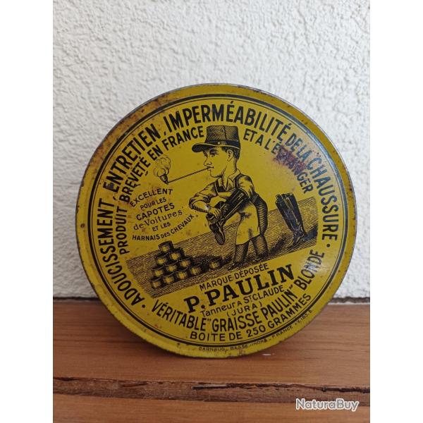Boite cirage brodequin ww1 ww2