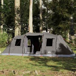 Tente familiale tunnel 6 personnes marron imperméable alsavelo