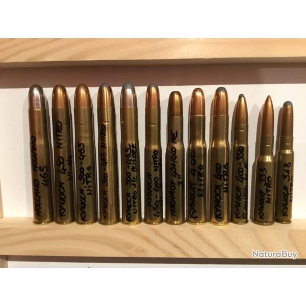 Beau lot de munitions pour collection gros calibres