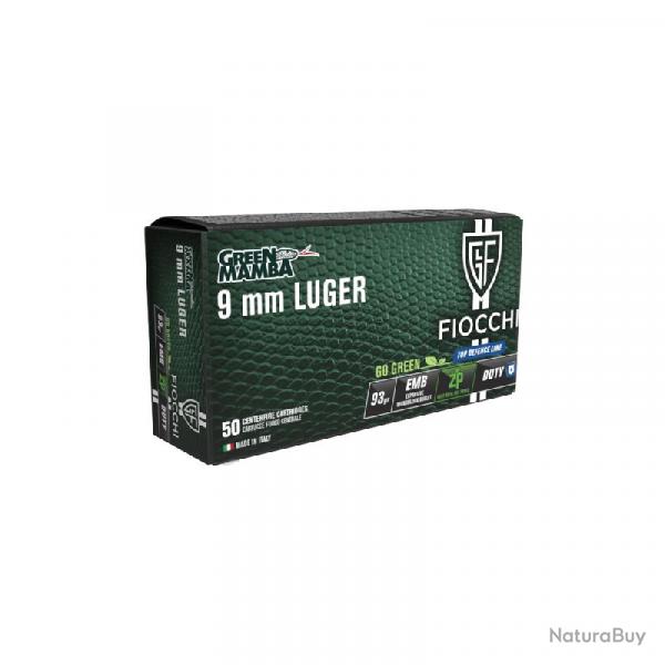 BOITE DE 50 CARTOUCHES FIOCCHI ZP DUTY CAL.9x19 / 9 PARA / 9 LUGER EXPANSIVE 93GRS - CATEGORIE B