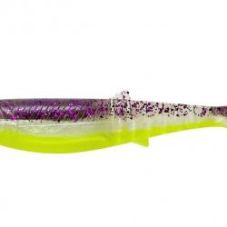 Leurre souple Savage Gear Cannibal Shad 8cm purple glitter bomb
