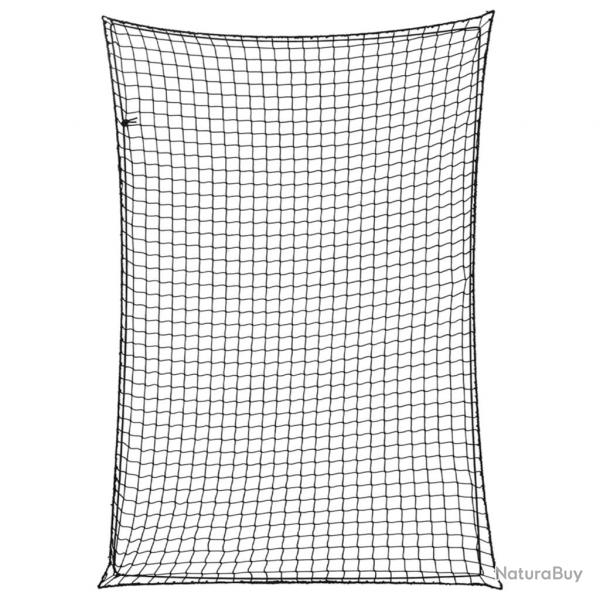 Filet pour remorque avec corde lastique noir 5x3,5 m PP