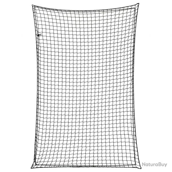 Filet pour remorque avec corde lastique noir 3x2 m PP