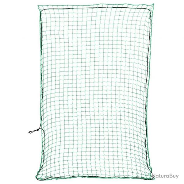 Filet pour remorque avec corde lastique vert 5x3,5 m PP