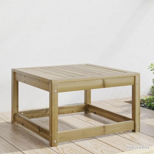 Repose-pied de jardin bois de pin imprgn