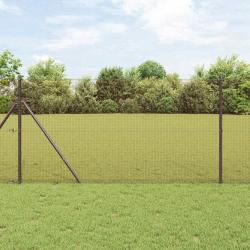 Clôture en fil soudé rouge 1,5 x 25 m en acier