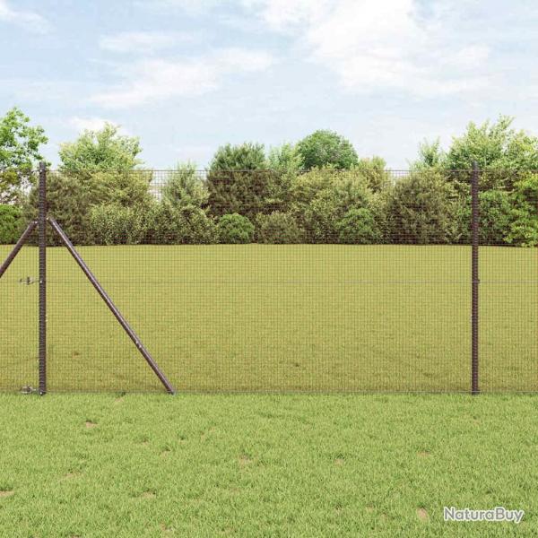 Clture en fil soud rouge 1,5 x 25 m en acier