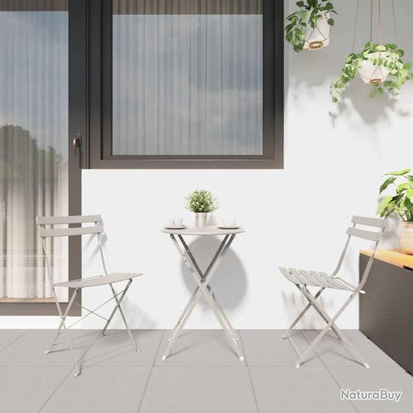 Chaises d'extrieur Beige Mtal Standard Pliable
