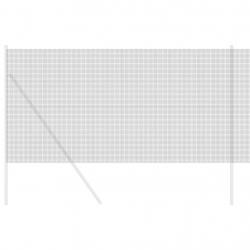 Clôture en fil soudé gris 1,4x25 m en acier