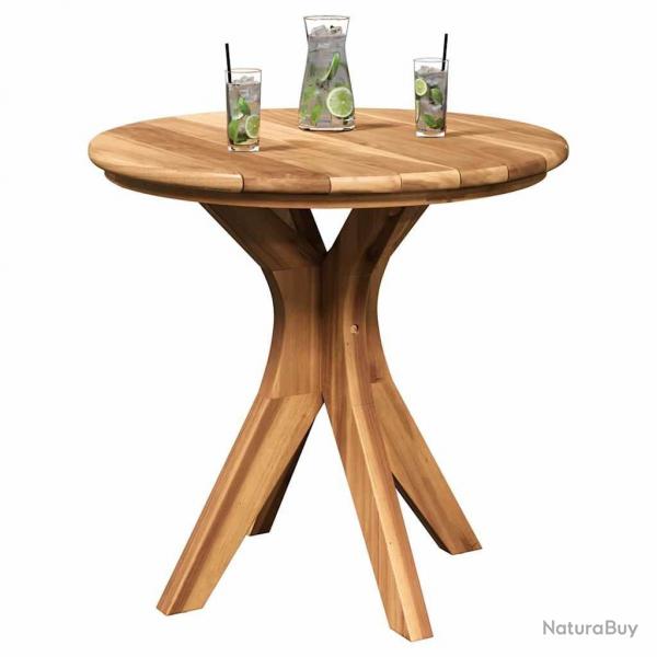Table Basse de Jardin 55x51 cm Bois Massif de Teck