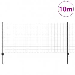 Ensemble de Clôture de Jardin Pack de 2 Gris Acier enduit de poudre