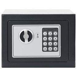 Coffre-fort numérique électronique Gris Foncé 23x17x17 cm Acier
