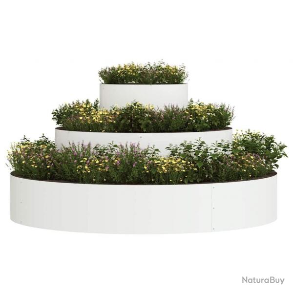 Pot en mtal Acier/blanc Acier recouvert de poudre Grand Simple