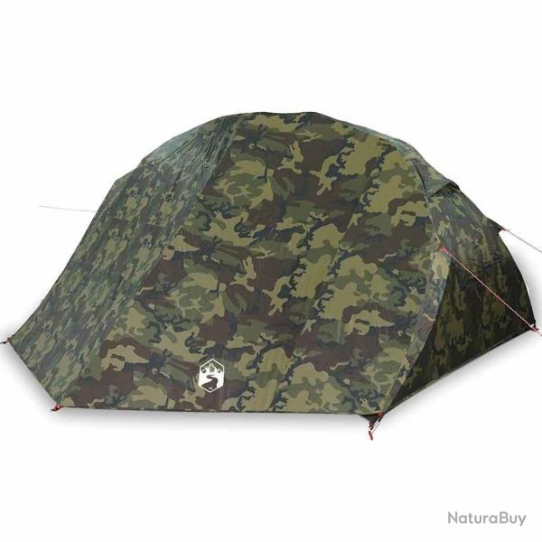 Tente de pche pour 7 personnes, camouflage, tanche
