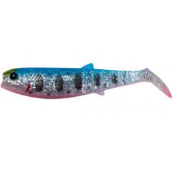 Leurre souple Savage Gear Cannibal Shad 6,8cm blue pink smolt UV