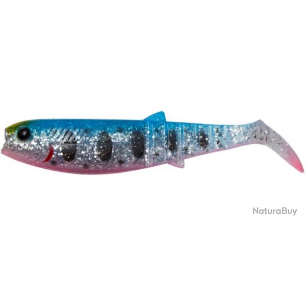 Leurre souple Savage Gear Cannibal Shad 6,8cm blue pink smolt UV