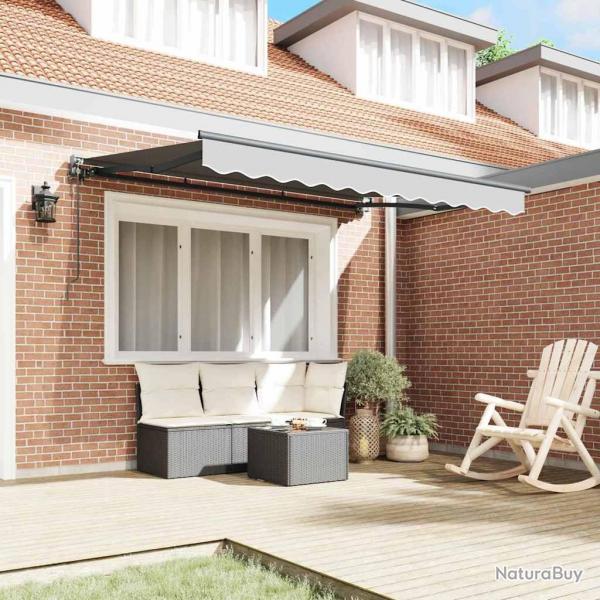 Cadre de store lectrique retractable en mtal 3,5 x 2 m