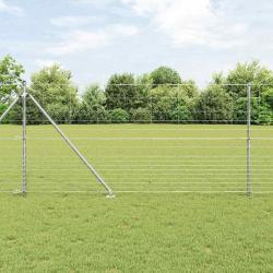 Clôture de champ 1,2 x 25 m en acier galvanisé