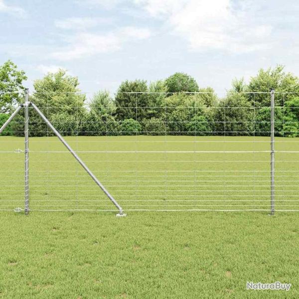 Clture de champ 1,2 x 25 m en acier galvanis
